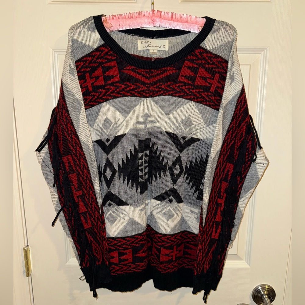 Western Style Knit Sweater